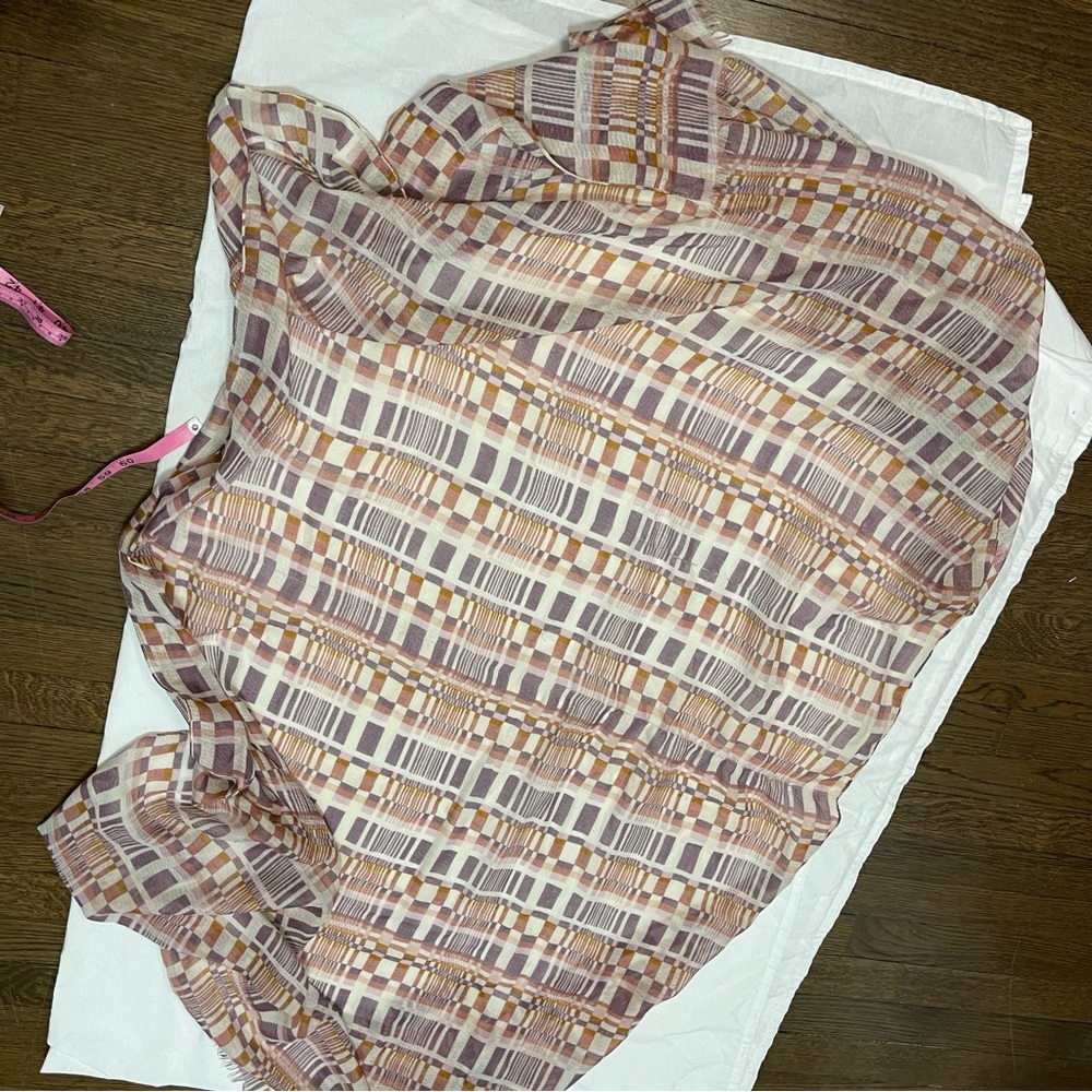 14th & Union light spring gauzy scarf